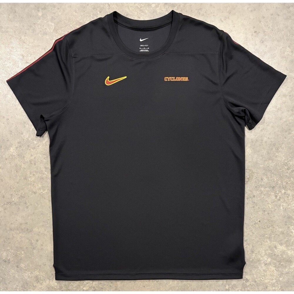 Iowa State Cyclones Nike Dri-Fit Short Sleeve Athletic Shirt Men's XL Black